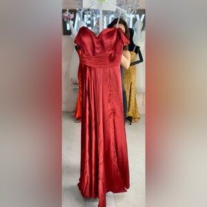 Elegant Red Evening Gown